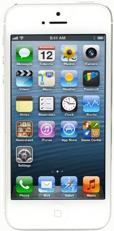 Смартфон Apple iPhone 5 64Gb White & Silver - Петровск
